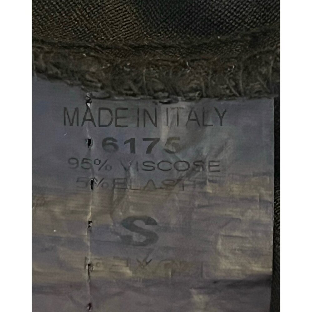 New Venti6 Black Drawstring Soft Stretch Joggers Pants - Made in Italy - Picture 9 of 9
